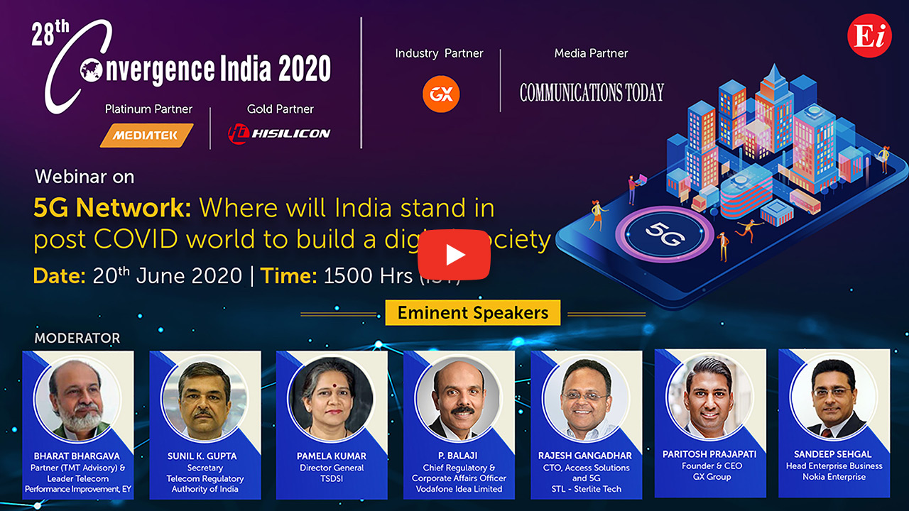 Webinar on 5G Network: Where will India stand in Post COVID-19 World