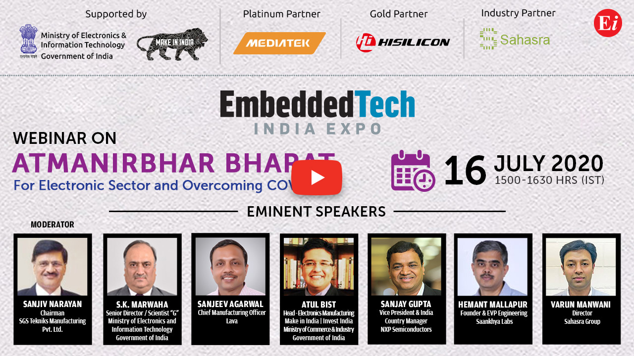 Webinar on Atmanirbhar Bharat for Electronic Sector and Overcoming COVID-19 